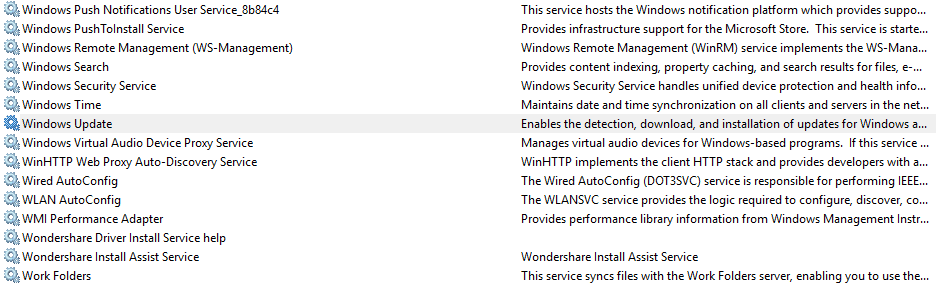 Reset Windows Update Services